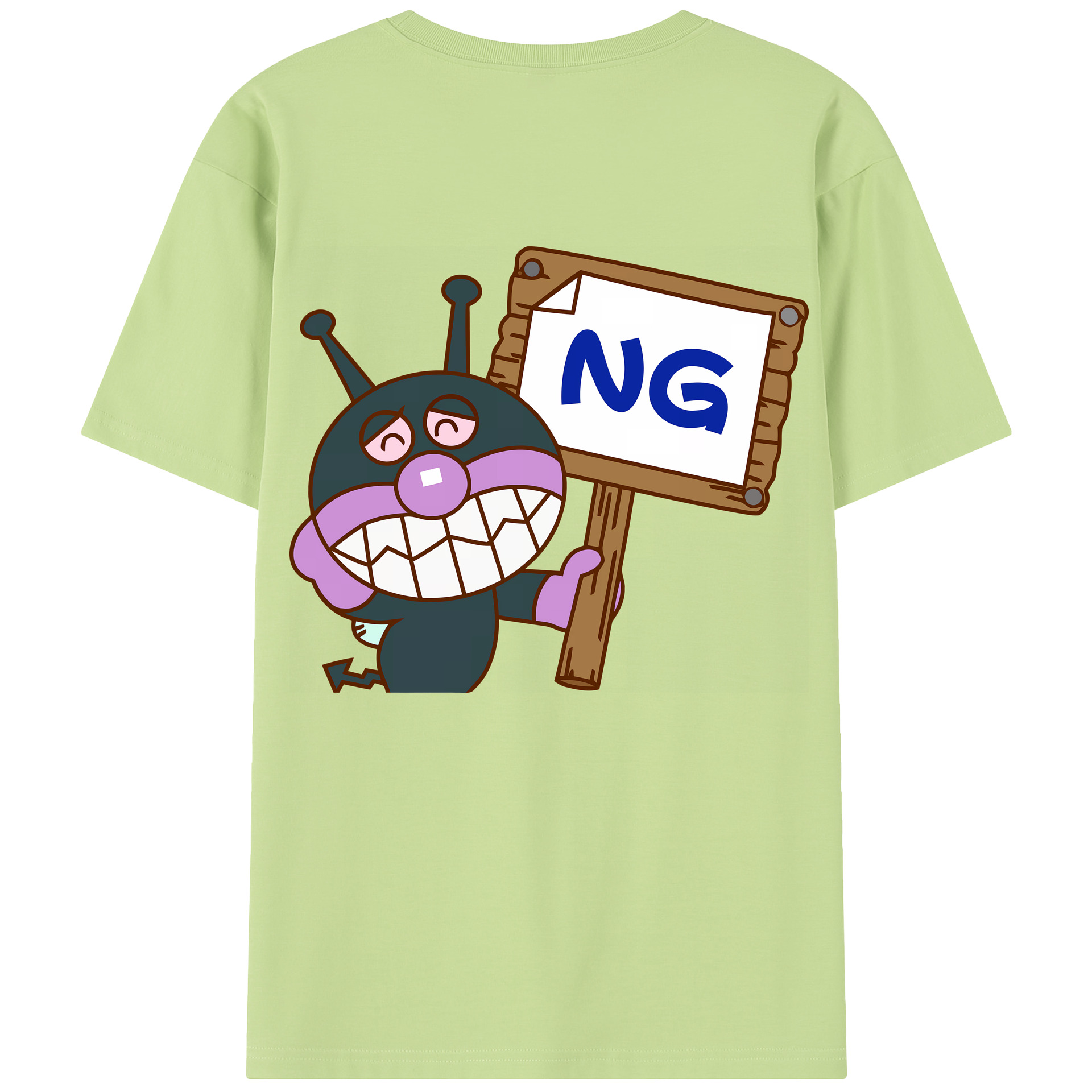 （画像用） アンパンマン Anpanman 綿100％半袖Tシャツ（背面プリント）